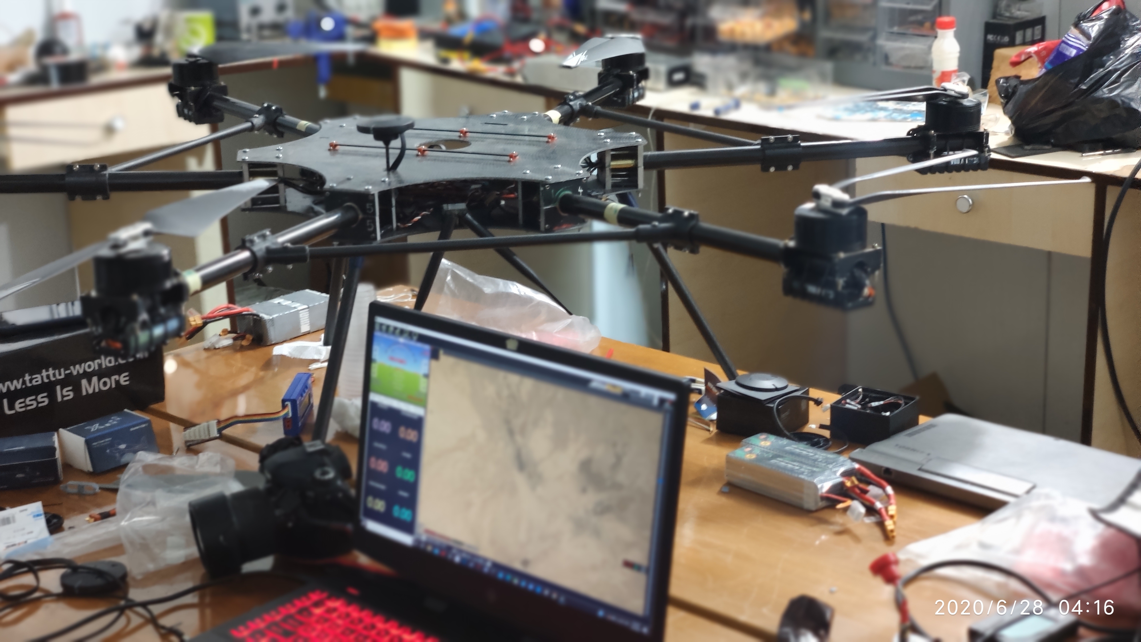 Hexacopter hover test